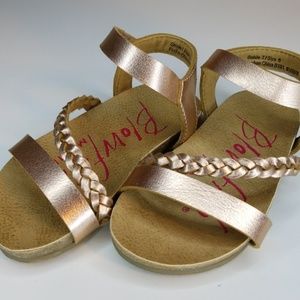 Blowfish rose gold sandals